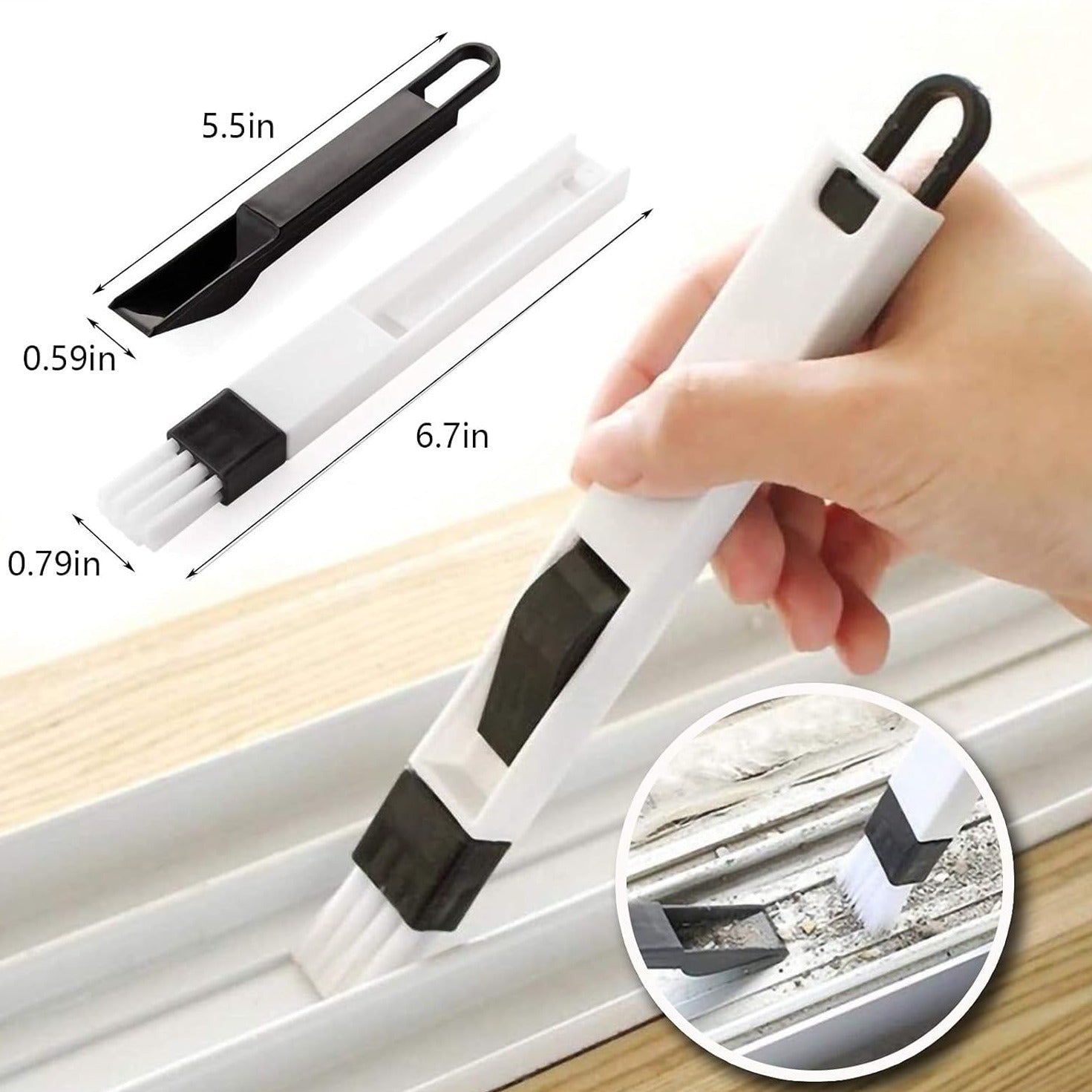 Groove Gap Cleaning Brush Window Cleaning Tools 5 Pack, Scrub Brush Home Kitchen Cleaning Brush Tool for Window Air Conditioning Door Sliding Track Cleaning Brush Kitchen Cleaning Tools Kit