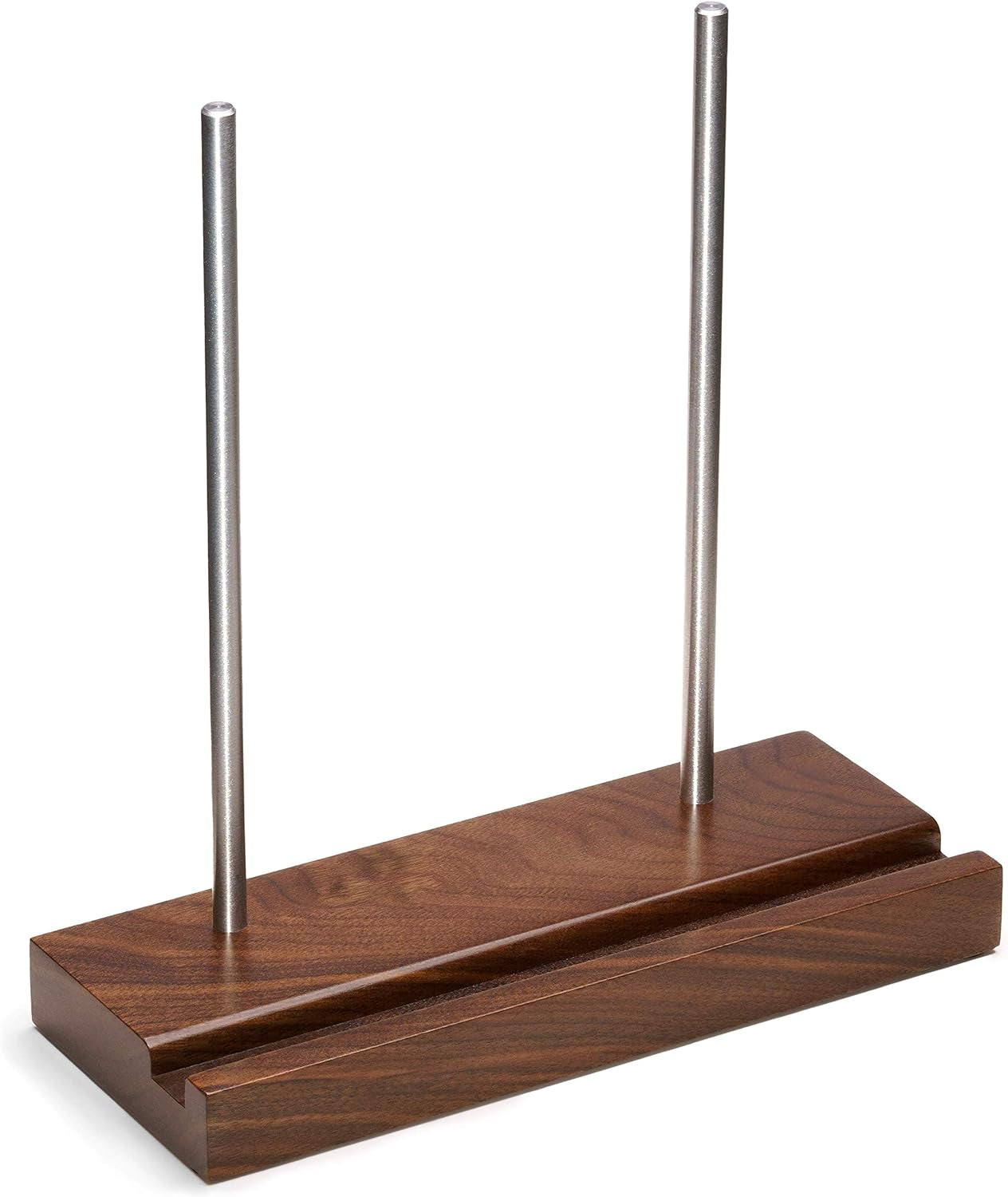 Tabletop Record Holder, Solid Wood Now Playing Vinyl Record Stand Display, Vinyl Holder, Vinyl Stand for Albums, Cd, Ipad, Record Props Vinyl Record Display (Walnut)