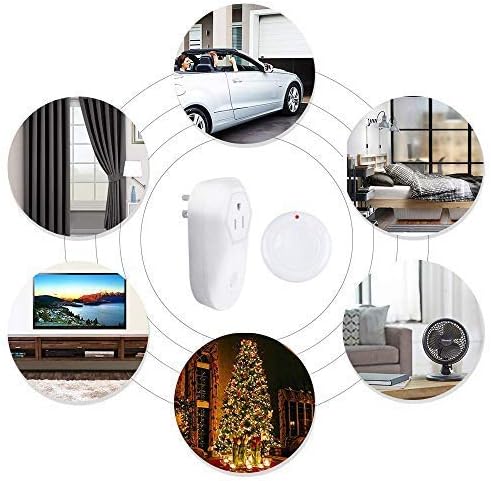 Garbage Disposal Wireless Switch Kit No Drilling on Sink Top, Remote Control Outlet Wireless Switch for Household Appliances, up to 100Ft. Range