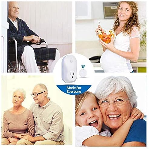 Garbage Disposal Wireless Switch Kit No Drilling on Sink Top, Remote Control Outlet Wireless Switch for Household Appliances, up to 100Ft. Range