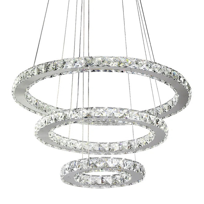 Cheyenne 3 - Light Dimmable LED Tiered Chandelier