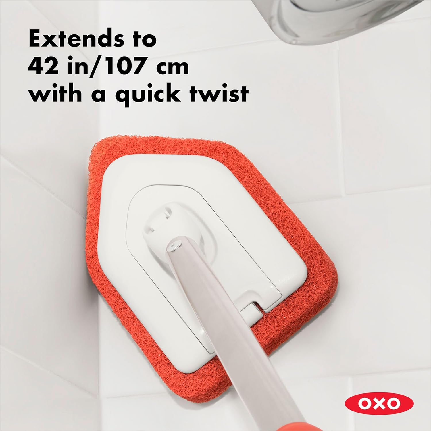 Good Grips Extendable Shower, Tub and Tile Scrubber - 42 Inches