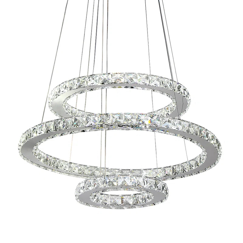 Cheyenne 3 - Light Dimmable LED Tiered Chandelier