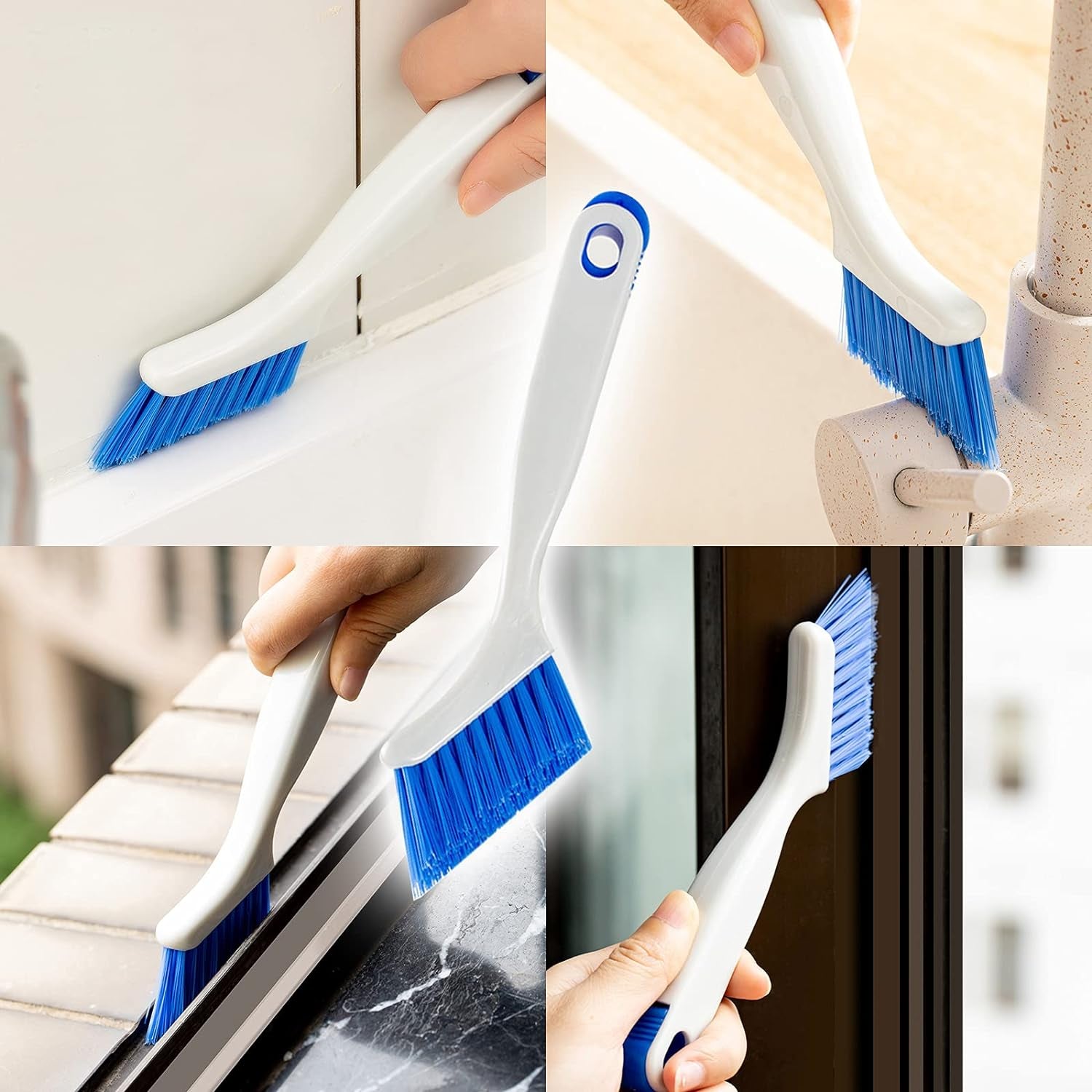 Groove Gap Cleaning Brush Window Cleaning Tools 5 Pack, Scrub Brush Home Kitchen Cleaning Brush Tool for Window Air Conditioning Door Sliding Track Cleaning Brush Kitchen Cleaning Tools Kit