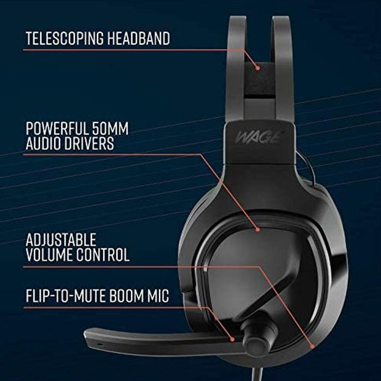 Pro Universal Gaming Headset - Black/Blue (WMAGY-N116)