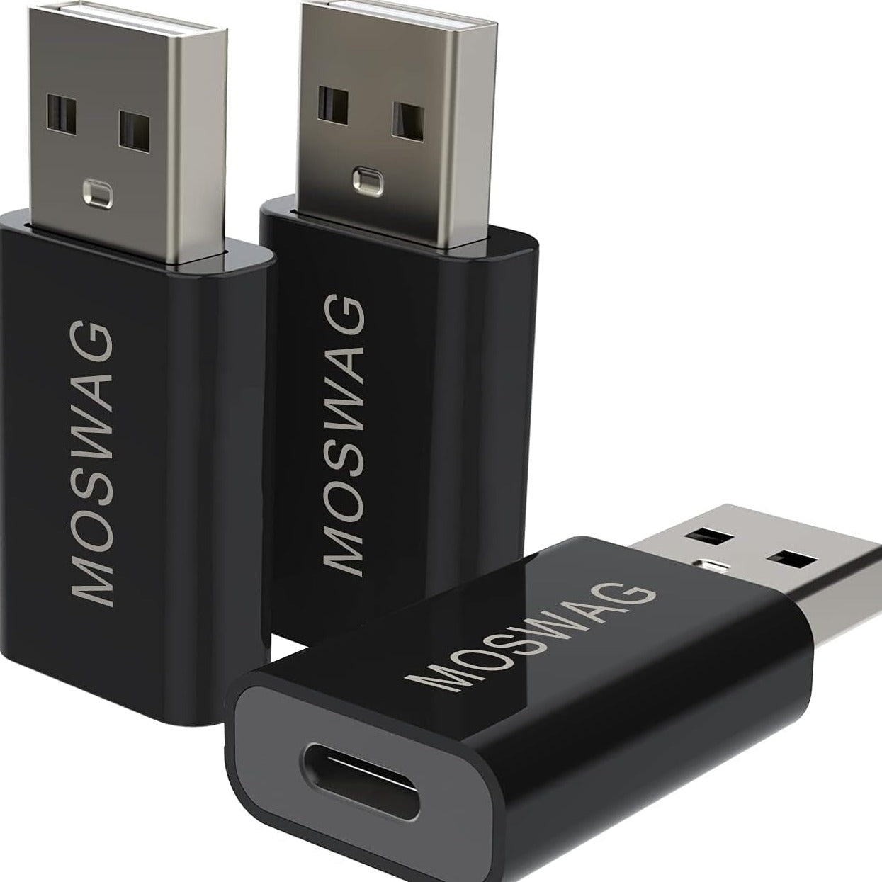 3 Packs USB C to USB Adapter USB Male to USB C Female Adapter USB C Adapter Type-C to Type a Compatible with Apple Magsafe Charger,Imac,Macbook Pro,Macbook,Laptops,Pc,Computers and More