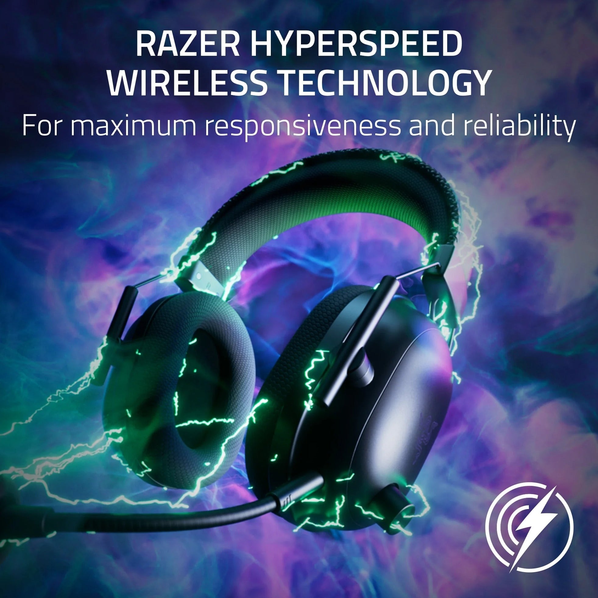 Blackshark V2 Pro Wireless PC Gaming Headset, 2.4Ghz, BT, Hyperspeed Wireless, 70Hr Battery, 320G, Black