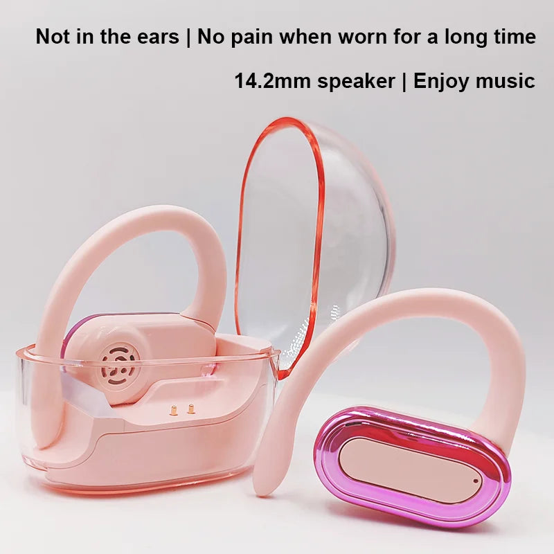 Earphones Bluetooth Wireless Headphone Hifi Sound Quality Stereo Universal Headset High Quality Earpieces Anti-Sweat New Fashion