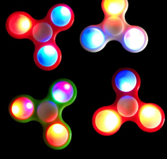 Fidget Spinner Led Lights  Batteries Included