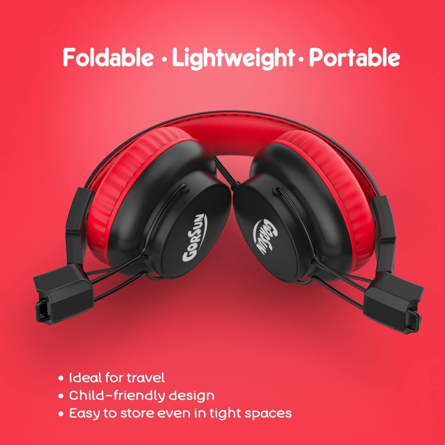 Kids Headphones, Headphones for Kids for School, 85Db/94Db Volume Limited, Wired Headphones with Mic, Sharing Function, Adjustable Toddler Headphones for School/Tablet/Pc